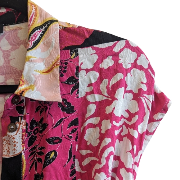 Yest Button Front Floral Midi Dress - Picture 6 of 8